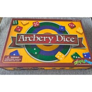 Simply Fun Archery Dice Board Game with Bullseye Target New without Tags